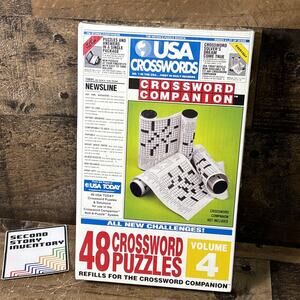 Crossword Companion VTG "USA TODAY" 48 Puzzles Refill Roll #4 New & Sealed Game